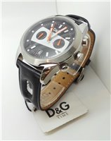 Watch D&G Man Time in Steel COD393-TIME - COD393-TIME
